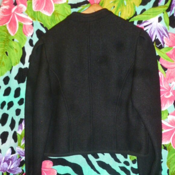 Elegant Cropped 100% wool Geiger Made in Austria jacket cardigan Sz40 EU - Picture 4 of 9